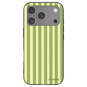 Picasee silikonski črni ovitek za Apple iPhone 18 Pro - Lines Matcha