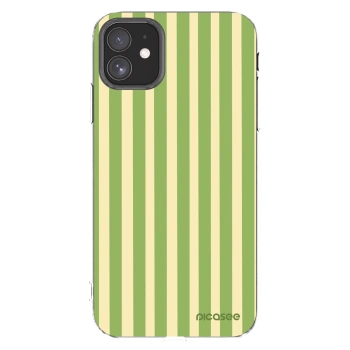 Picasee silikonski prozorni ovitek za Apple iPhone 11 - Lines Matcha