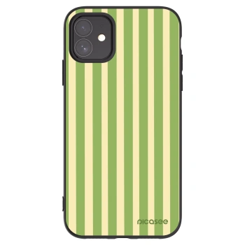 Picasee silikonski črni ovitek za Apple iPhone 11 - Lines Matcha