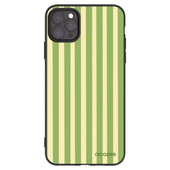 Picasee silikonski črni ovitek za Apple iPhone 11 Pro Max - Lines Matcha