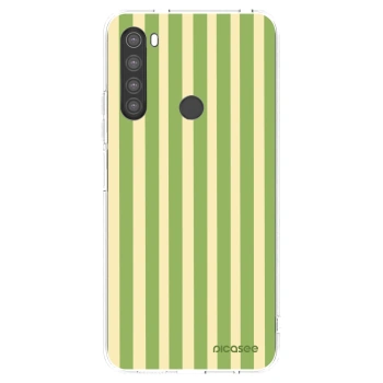 Picasee silikonski prozorni ovitek za Xiaomi Redmi Note 8 - Lines Matcha