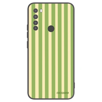 Picasee silikonski črni ovitek za Xiaomi Redmi Note 8 - Lines Matcha