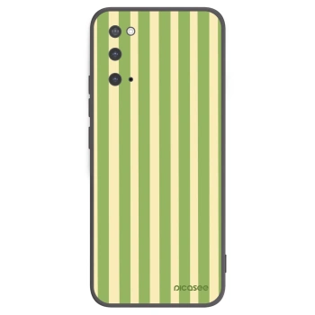 Picasee silikonski črni ovitek za Samsung Galaxy S20 G980F - Lines Matcha