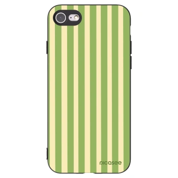 Picasee silikonski črni ovitek za Apple iPhone SE 2020 - Lines Matcha