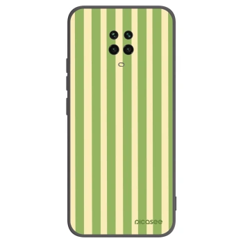 Picasee silikonski črni ovitek za Xiaomi Redmi Note 9 Pro - Lines Matcha