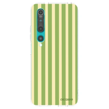 Picasee silikonski prozorni ovitek za Xiaomi Mi 10 - Lines Matcha