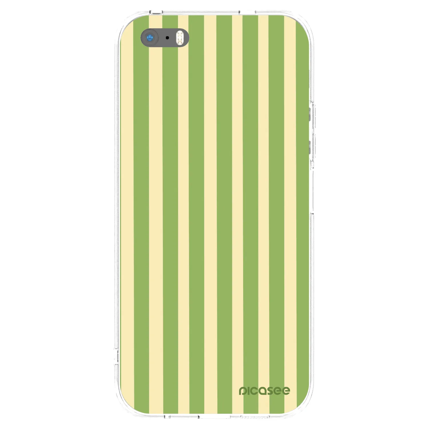 Picasee silikonski prozorni ovitek za Apple iPhone 5/5S/SE - Lines Matcha