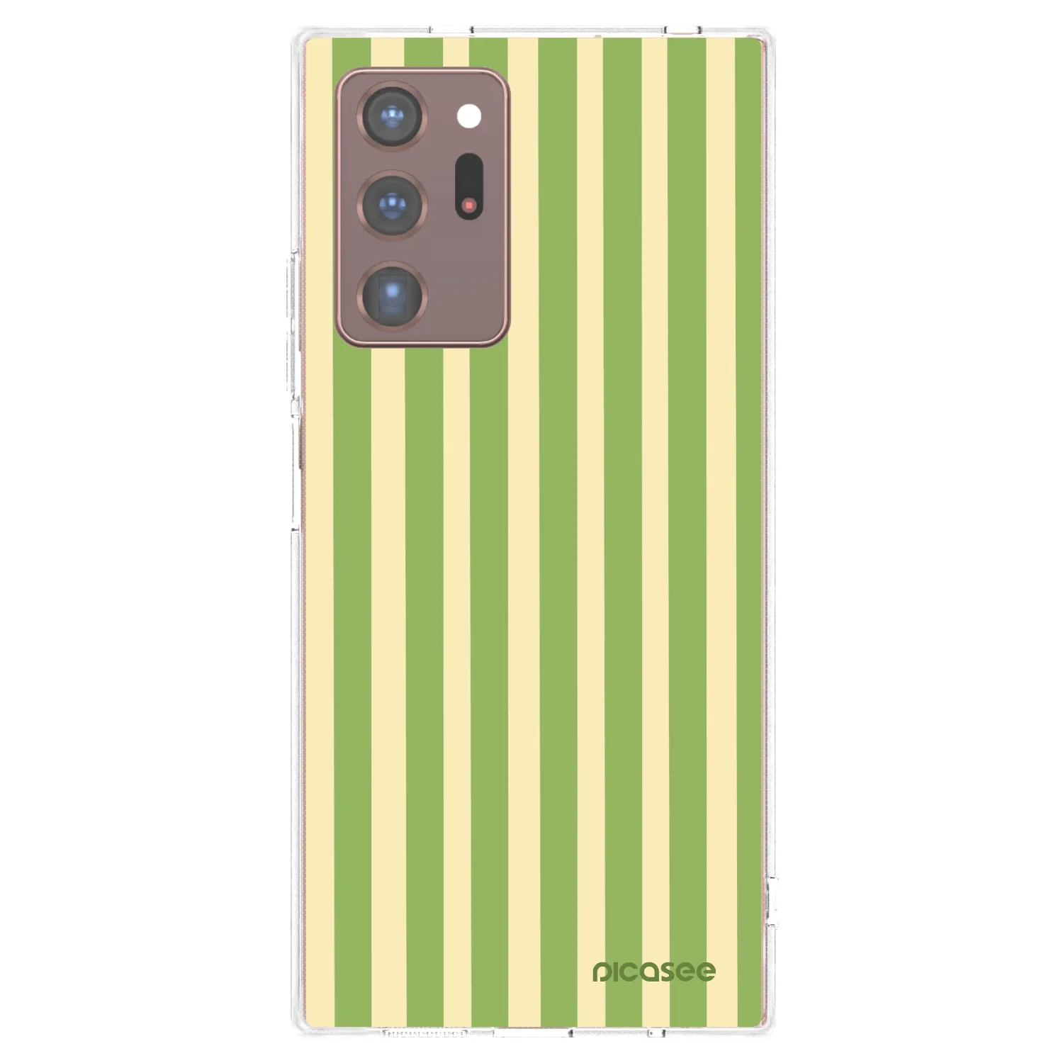 Picasee silikonski prozorni ovitek za Samsung Galaxy Note 20 Ultra - Lines Matcha