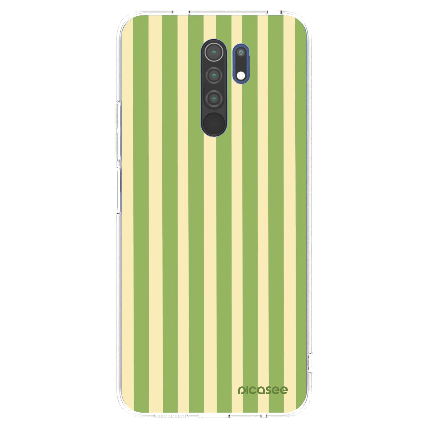 Picasee silikonski prozorni ovitek za Xiaomi Redmi 9 - Lines Matcha