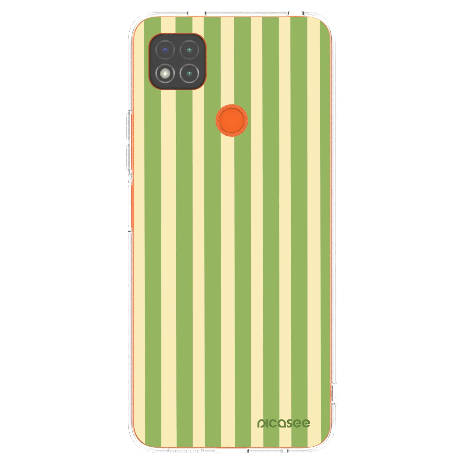 Picasee silikonski prozorni ovitek za Xiaomi Redmi 9C - Lines Matcha