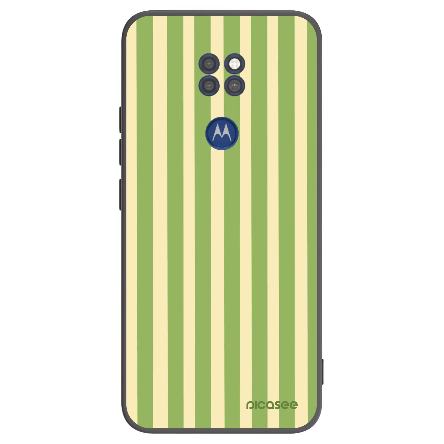 Picasee silikonski črni ovitek za Motorola Moto G9 Play - Lines Matcha