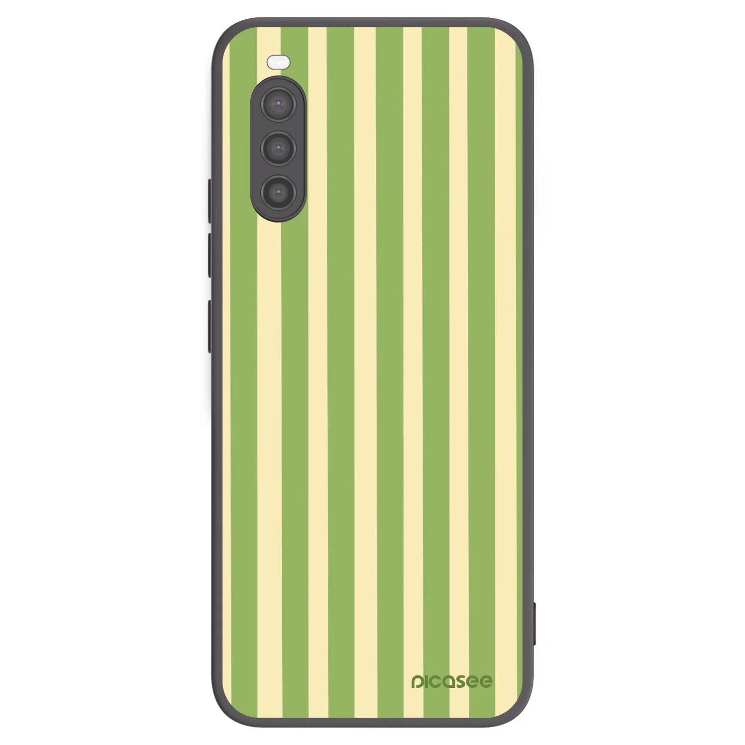 Picasee silikonski črni ovitek za Sony Xperia 10 II - Lines Matcha