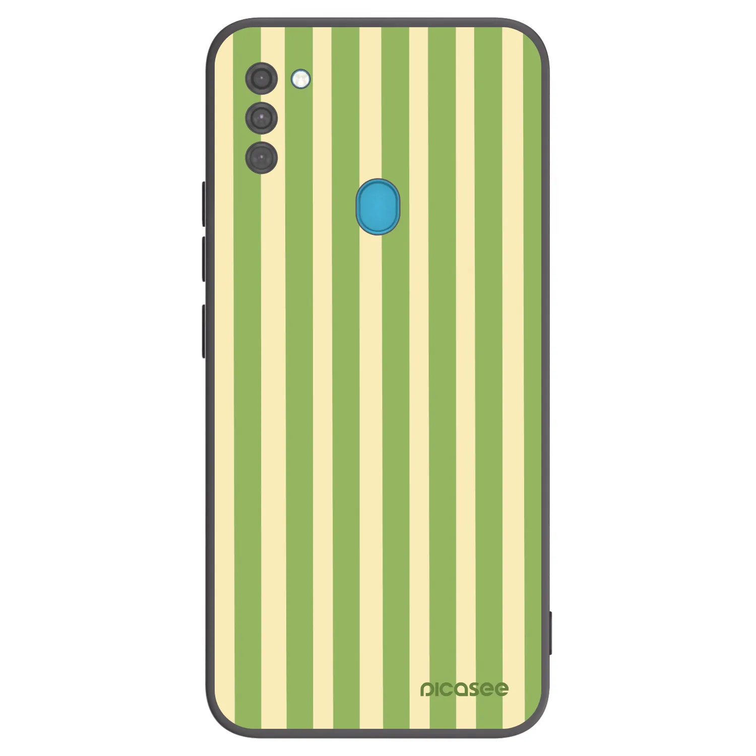 Picasee silikonski črni ovitek za Samsung Galaxy M11 - Lines Matcha