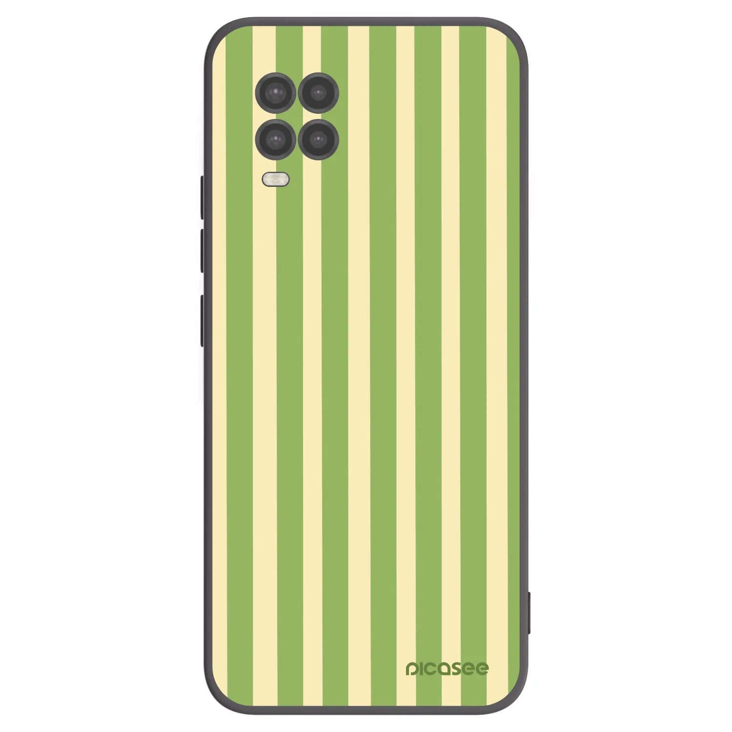 Picasee silikonski črni ovitek za Xiaomi Mi 10 Lite - Lines Matcha