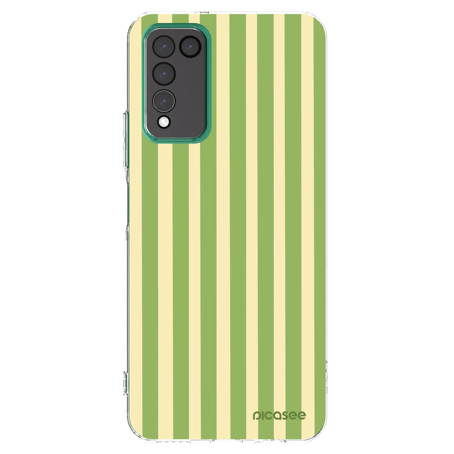 Picasee silikonski prozorni ovitek za Honor 10X Lite - Lines Matcha