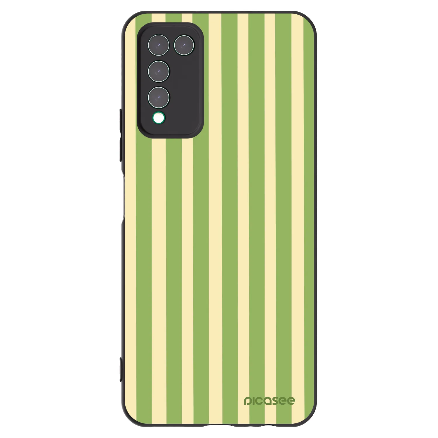 Picasee silikonski črni ovitek za Honor 10X Lite - Lines Matcha
