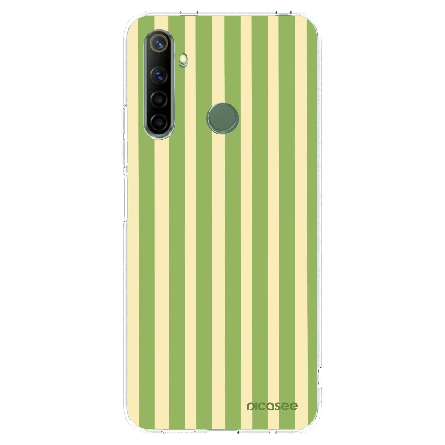 Picasee silikonski prozorni ovitek za Realme 6i - Lines Matcha