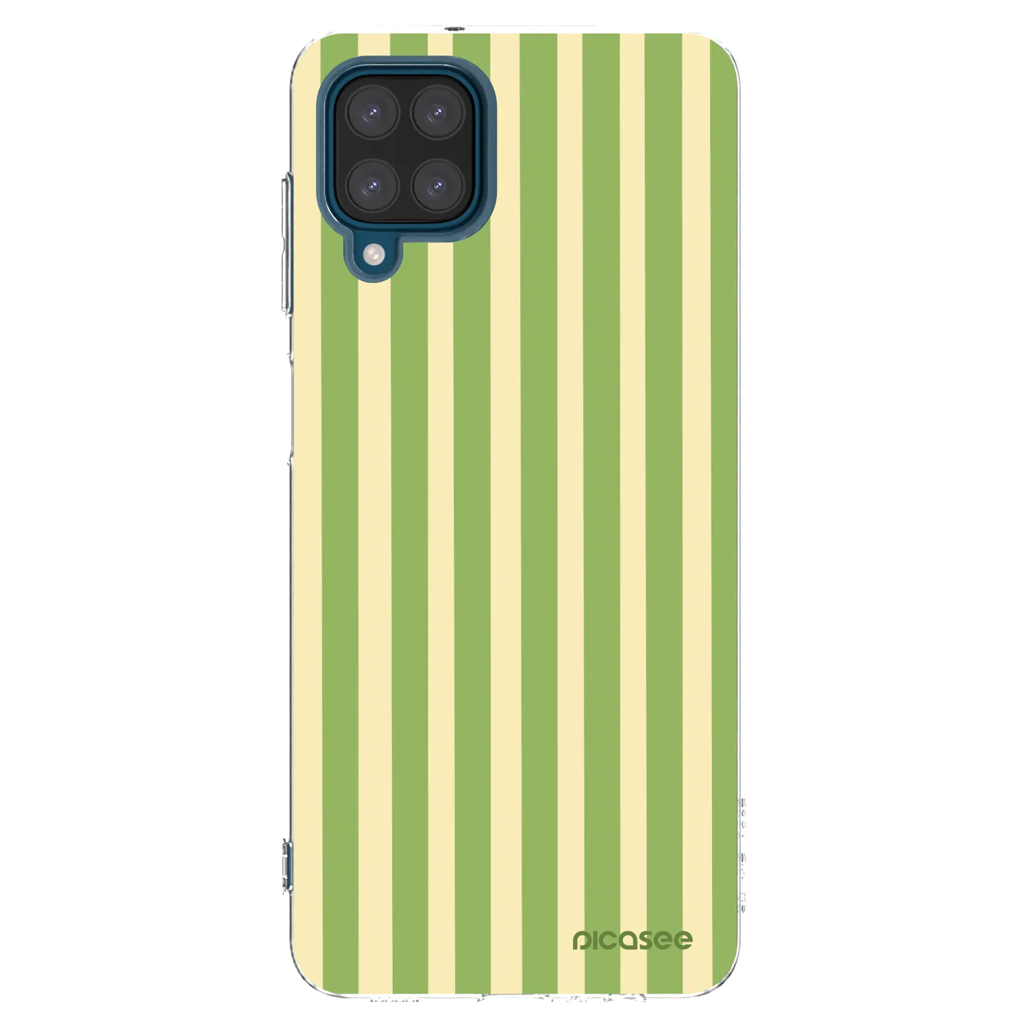 Picasee silikonski prozorni ovitek za Samsung Galaxy A12 A125F - Lines Matcha