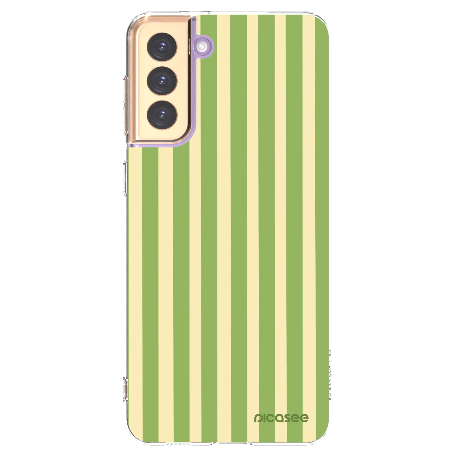 Picasee silikonski prozorni ovitek za Samsung Galaxy S21+ 5G G996F - Lines Matcha