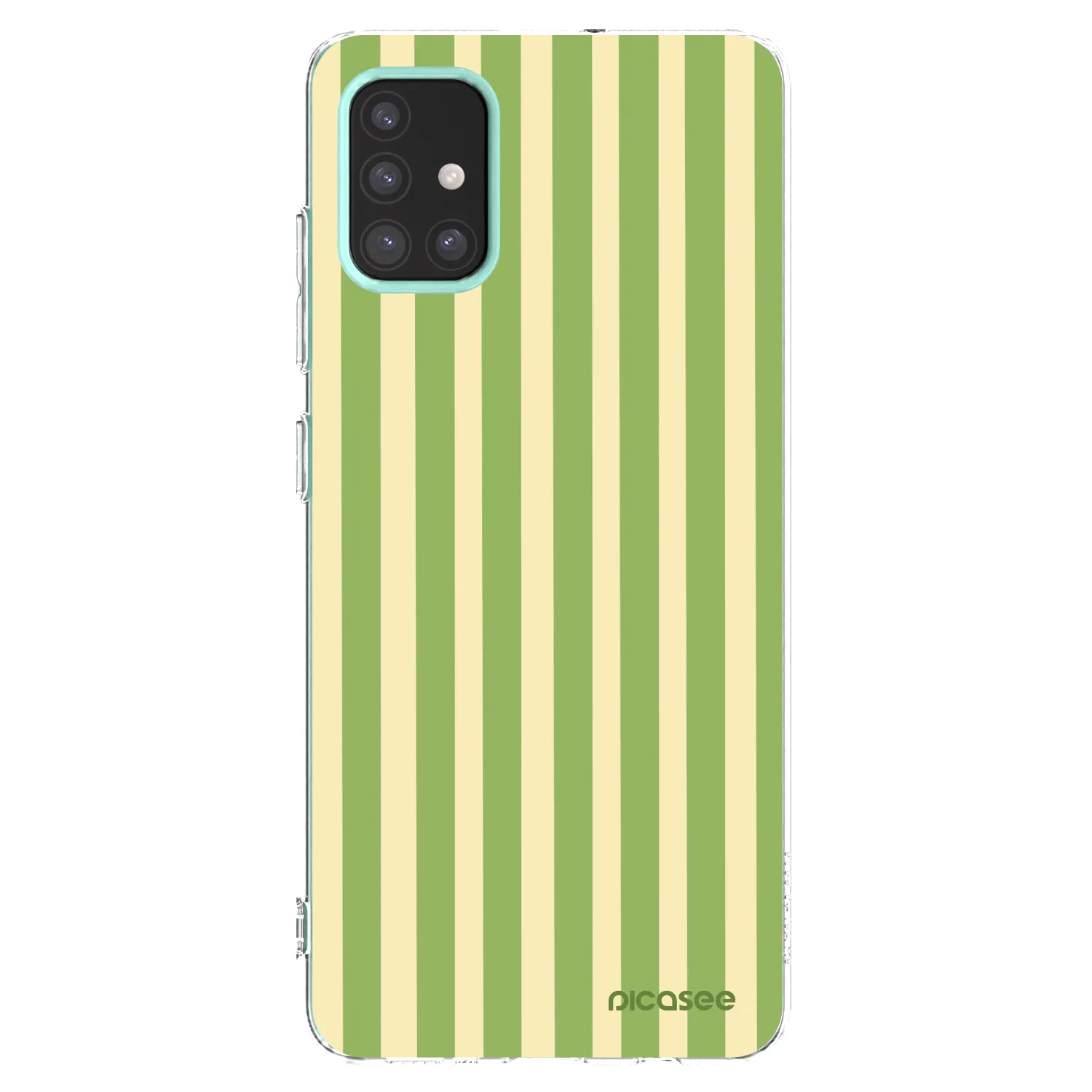 Picasee silikonski prozorni ovitek za Samsung Galaxy M31s - Lines Matcha