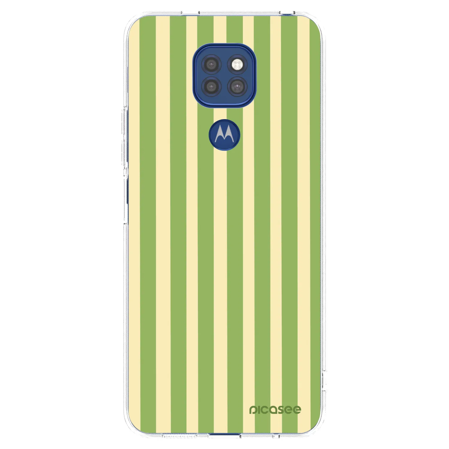 Picasee silikonski prozorni ovitek za Motorola Moto G9 Play - Lines Matcha