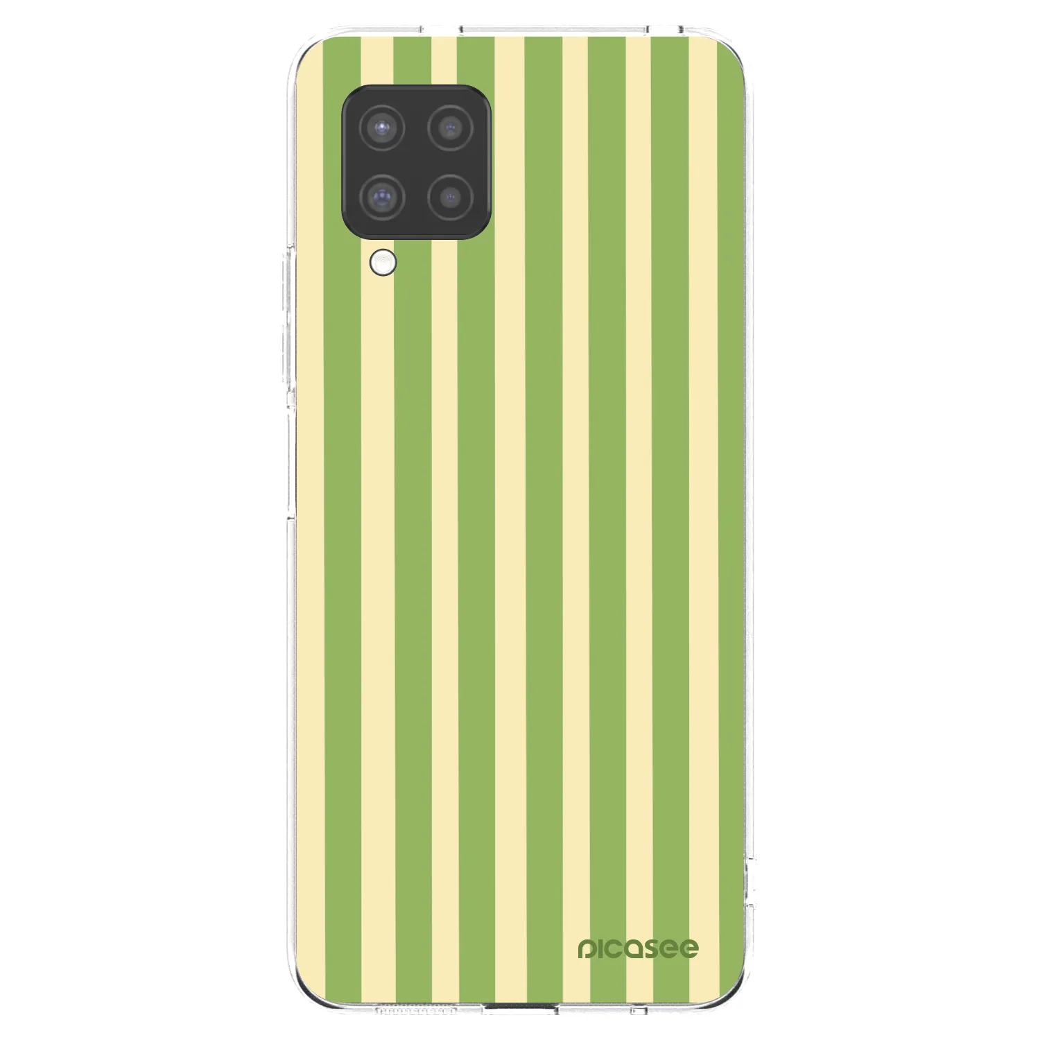 Picasee silikonski prozorni ovitek za Samsung Galaxy A42 A426B - Lines Matcha