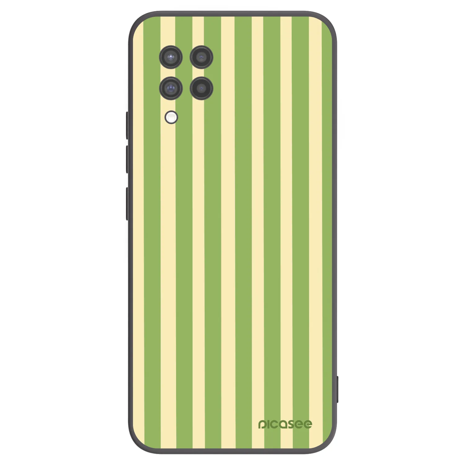 Picasee silikonski črni ovitek za Samsung Galaxy A42 A426B - Lines Matcha