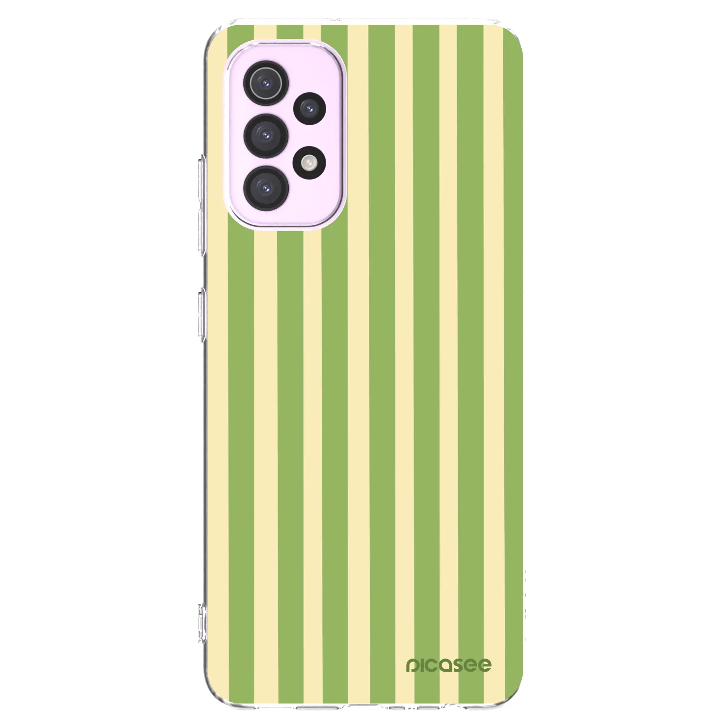 Picasee silikonski prozorni ovitek za Samsung Galaxy A32 5G A326B - Lines Matcha