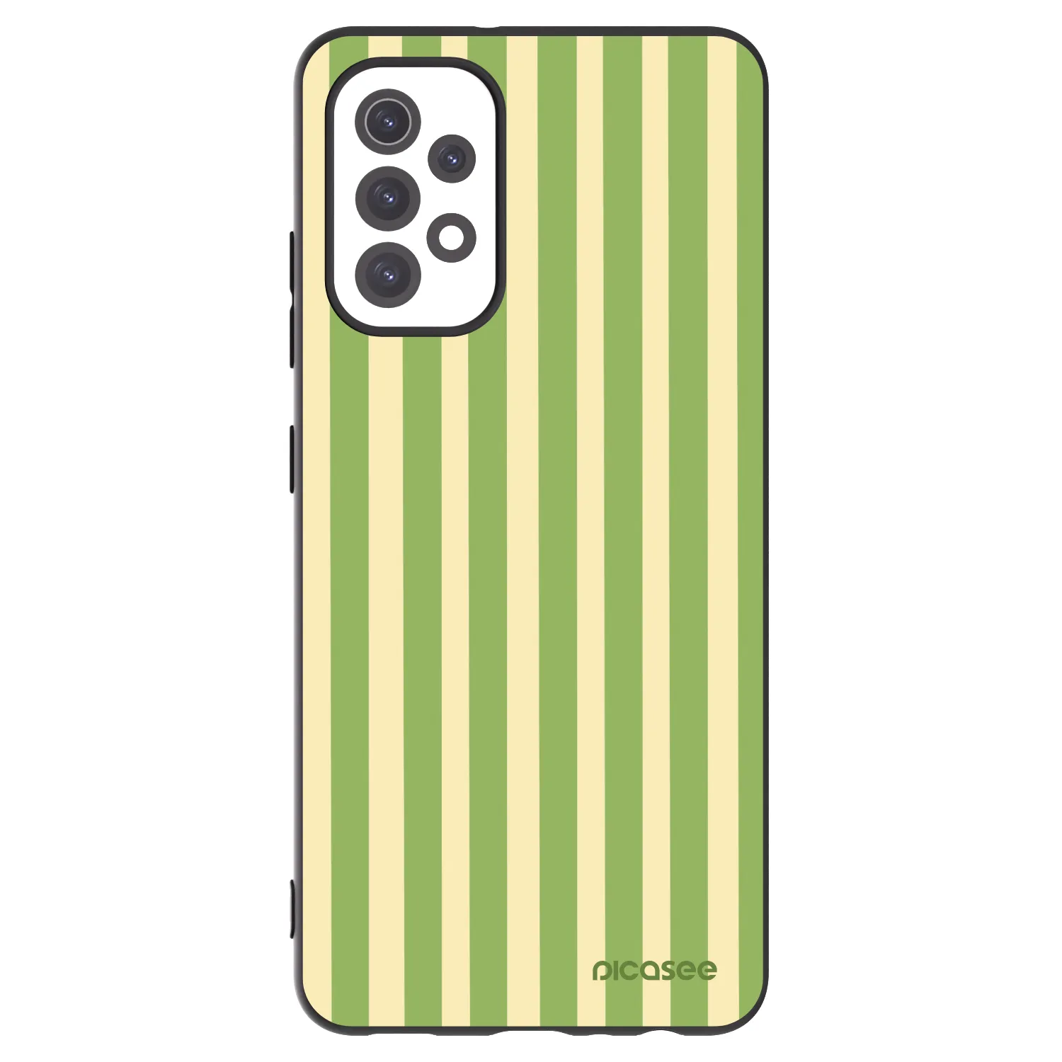 Picasee silikonski črni ovitek za Samsung Galaxy A32 5G A326B - Lines Matcha