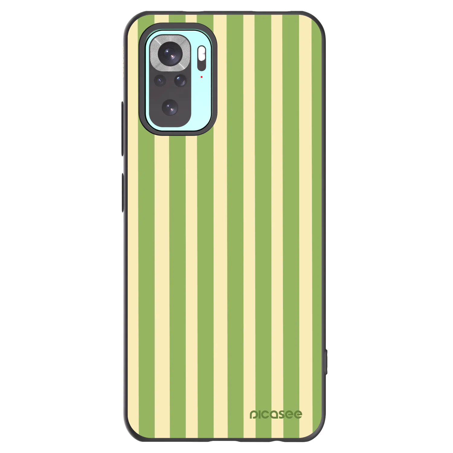 Picasee silikonski črni ovitek za Xiaomi Redmi Note 10 Pro - Lines Matcha