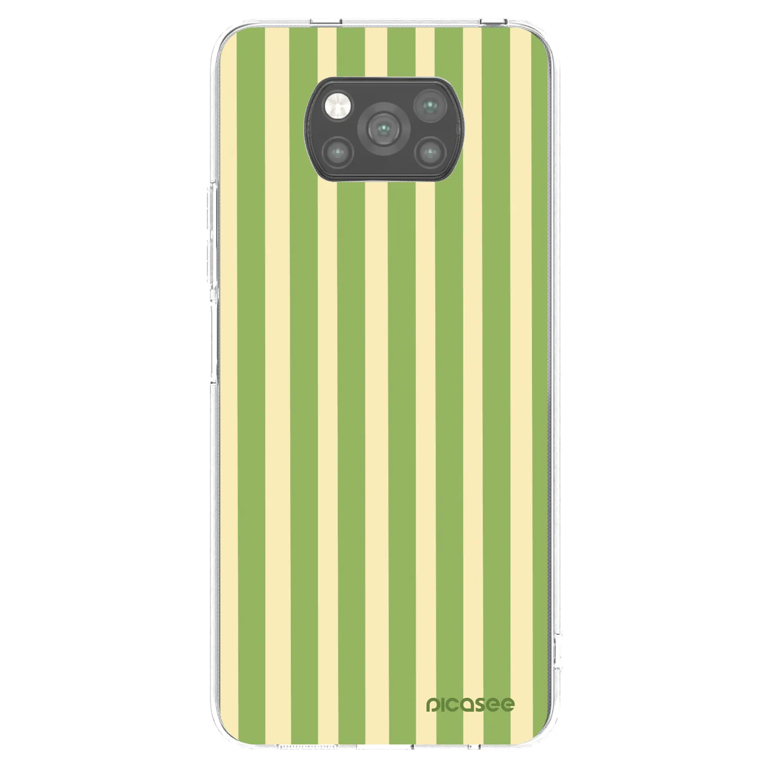 Picasee silikonski črni ovitek za Xiaomi Poco X3 Pro - Lines Matcha