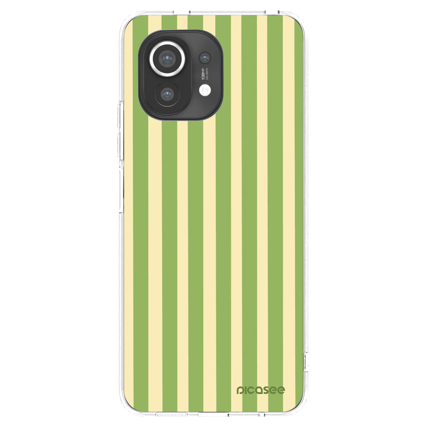 Picasee silikonski prozorni ovitek za Xiaomi Mi 11 - Lines Matcha