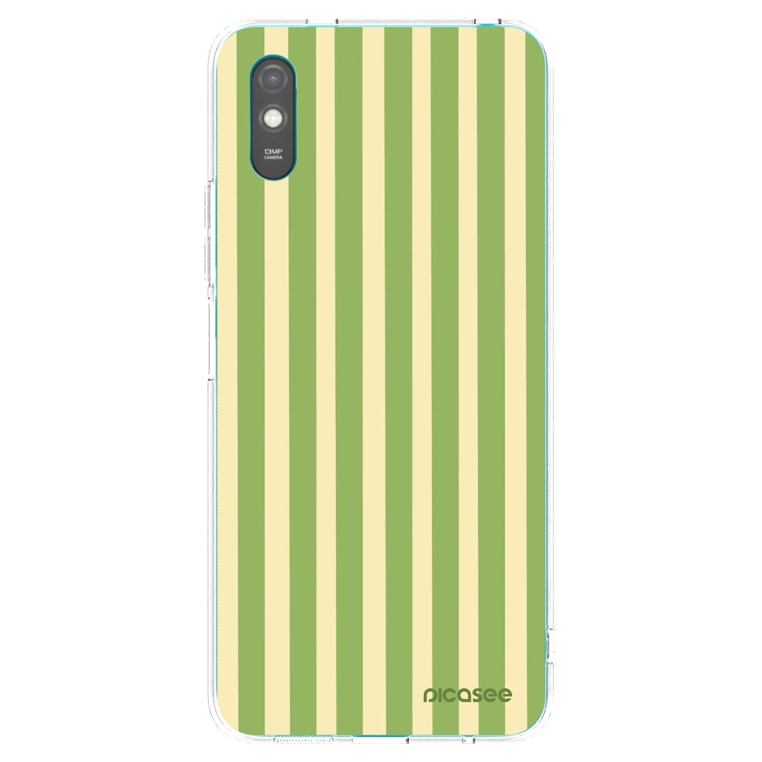 Picasee silikonski prozorni ovitek za Xiaomi Redmi 9AT - Lines Matcha