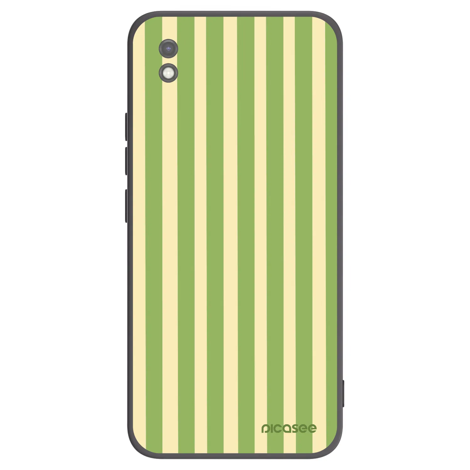 Picasee silikonski črni ovitek za Xiaomi Redmi 9AT - Lines Matcha