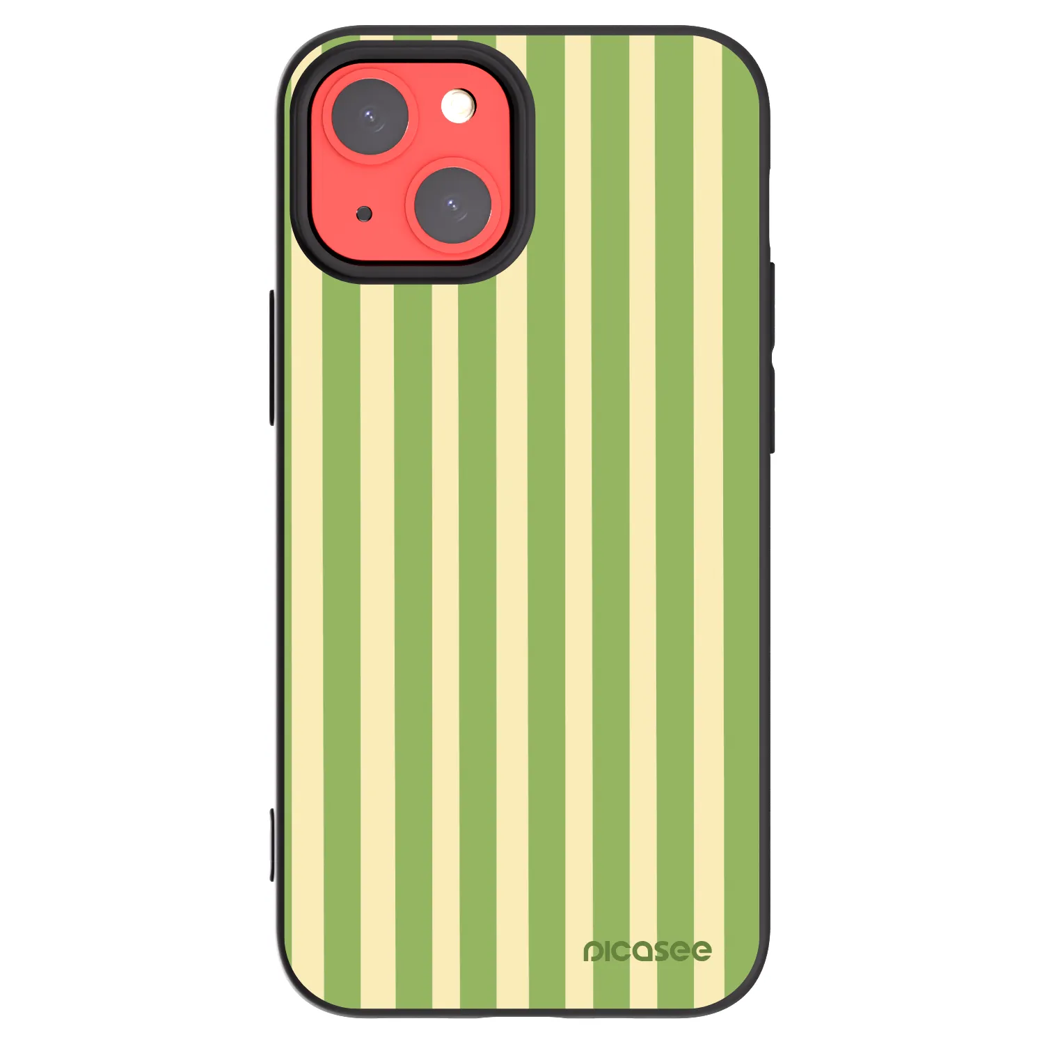 Picasee silikonski črni ovitek za Apple iPhone 13 mini - Lines Matcha