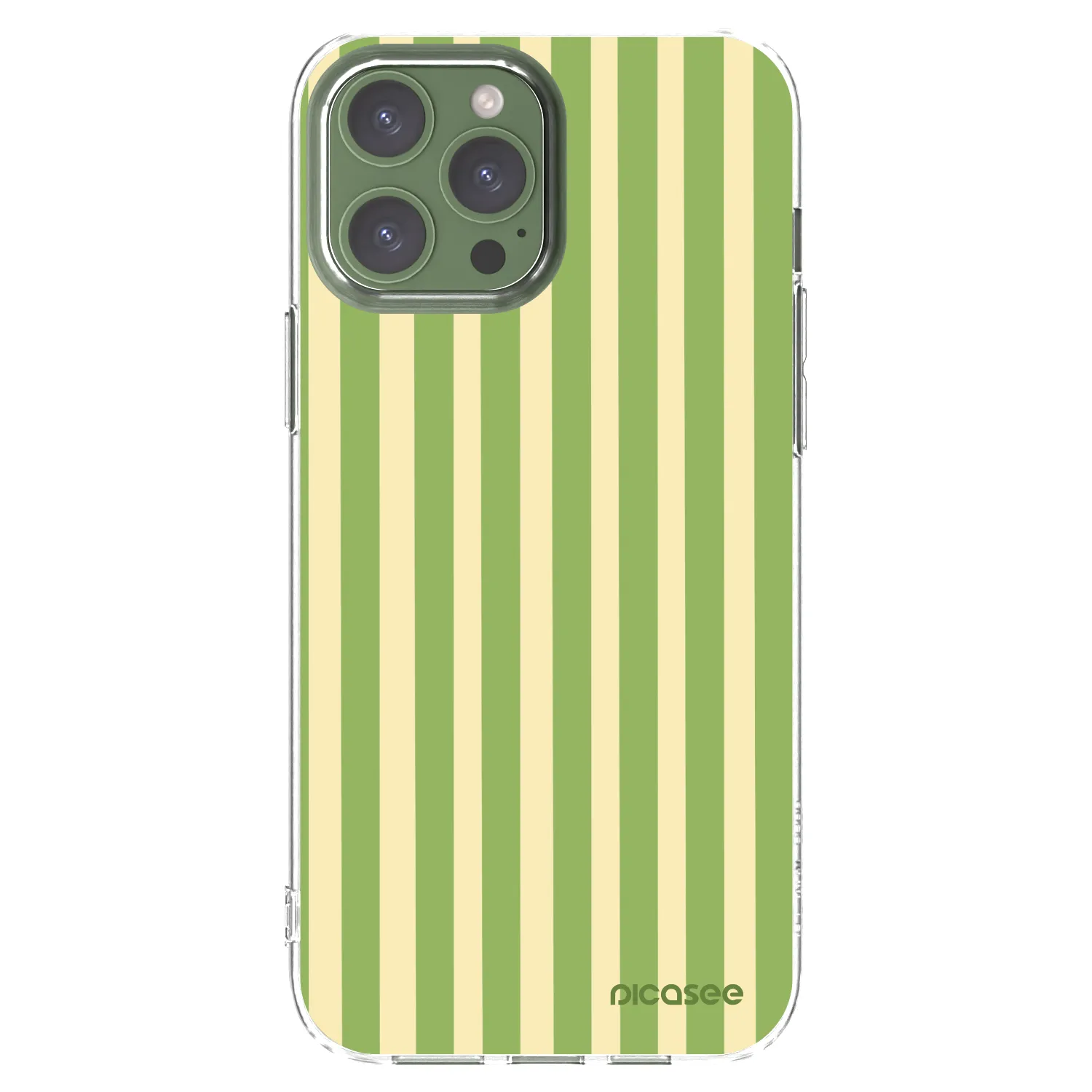 Picasee silikonski prozorni ovitek za Apple iPhone 13 Pro Max - Lines Matcha