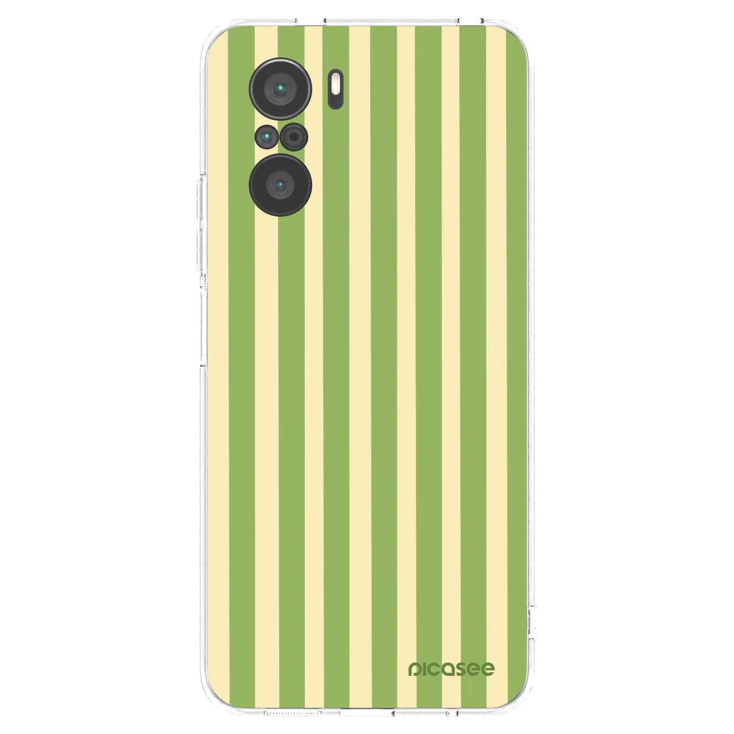 Picasee silikonski prozorni ovitek za Xiaomi Poco F3 - Lines Matcha