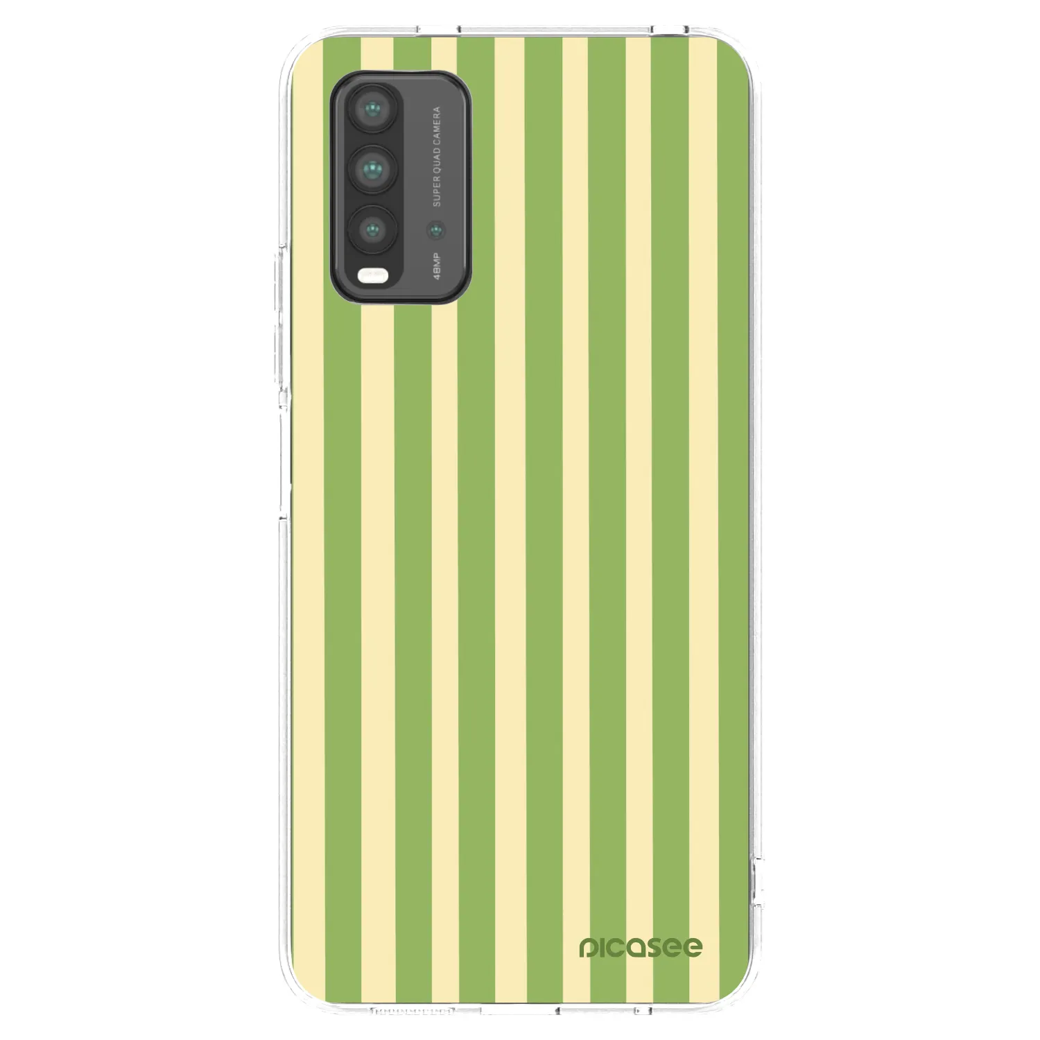 Picasee silikonski prozorni ovitek za Xiaomi Redmi 9T - Lines Matcha