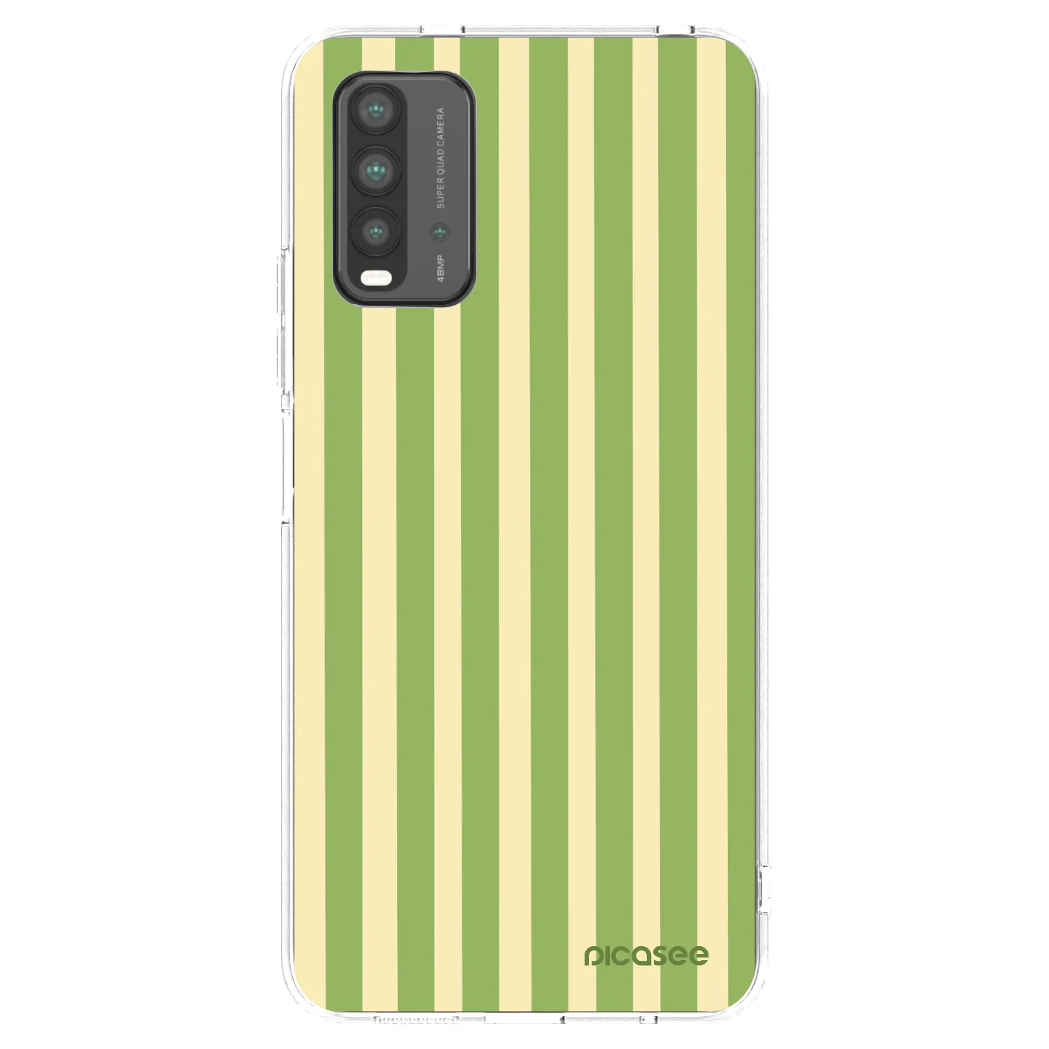 Picasee silikonski črni ovitek za Xiaomi Redmi 9T - Lines Matcha
