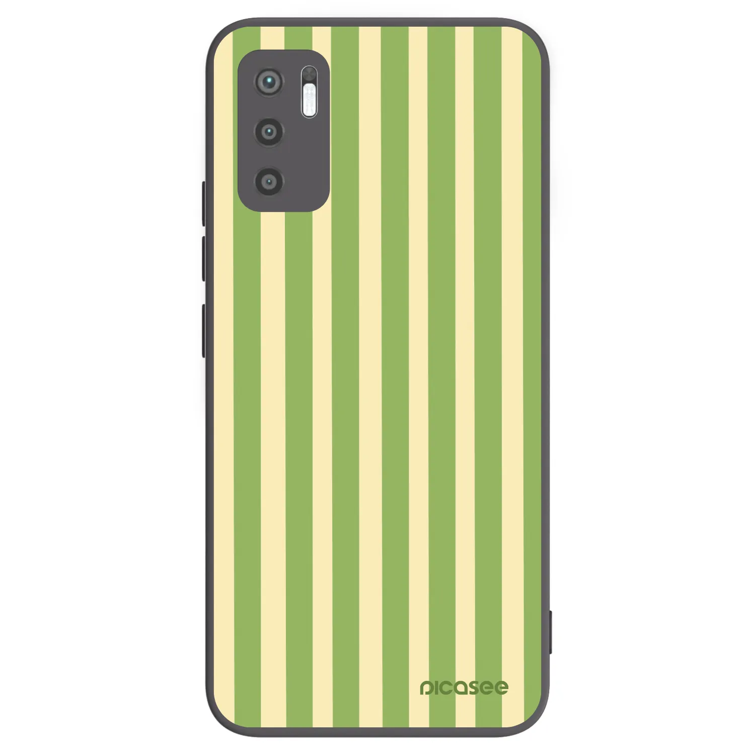 Picasee silikonski črni ovitek za Xiaomi Redmi Note 10 5G - Lines Matcha