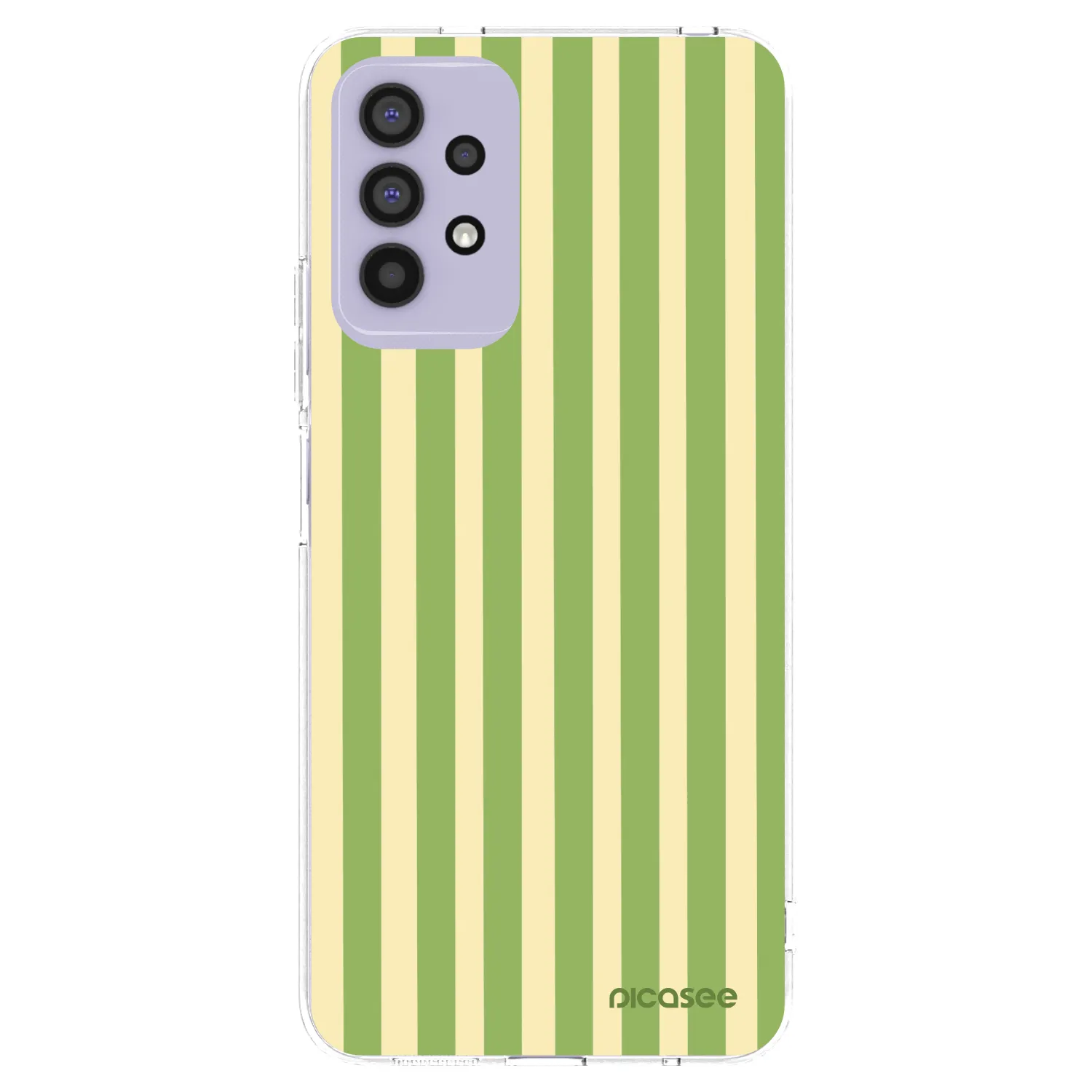 Picasee silikonski prozorni ovitek za Samsung Galaxy A32 4G SM-A325F - Lines Matcha