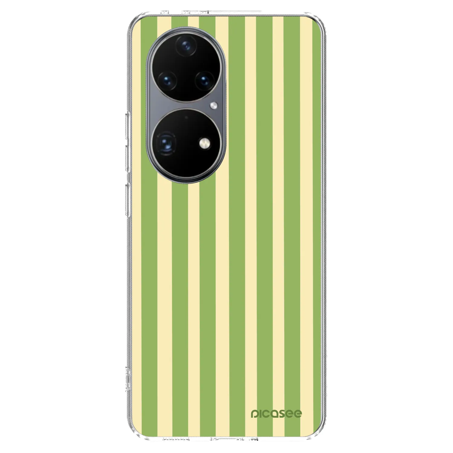 Picasee silikonski prozorni ovitek za Huawei P50 - Lines Matcha