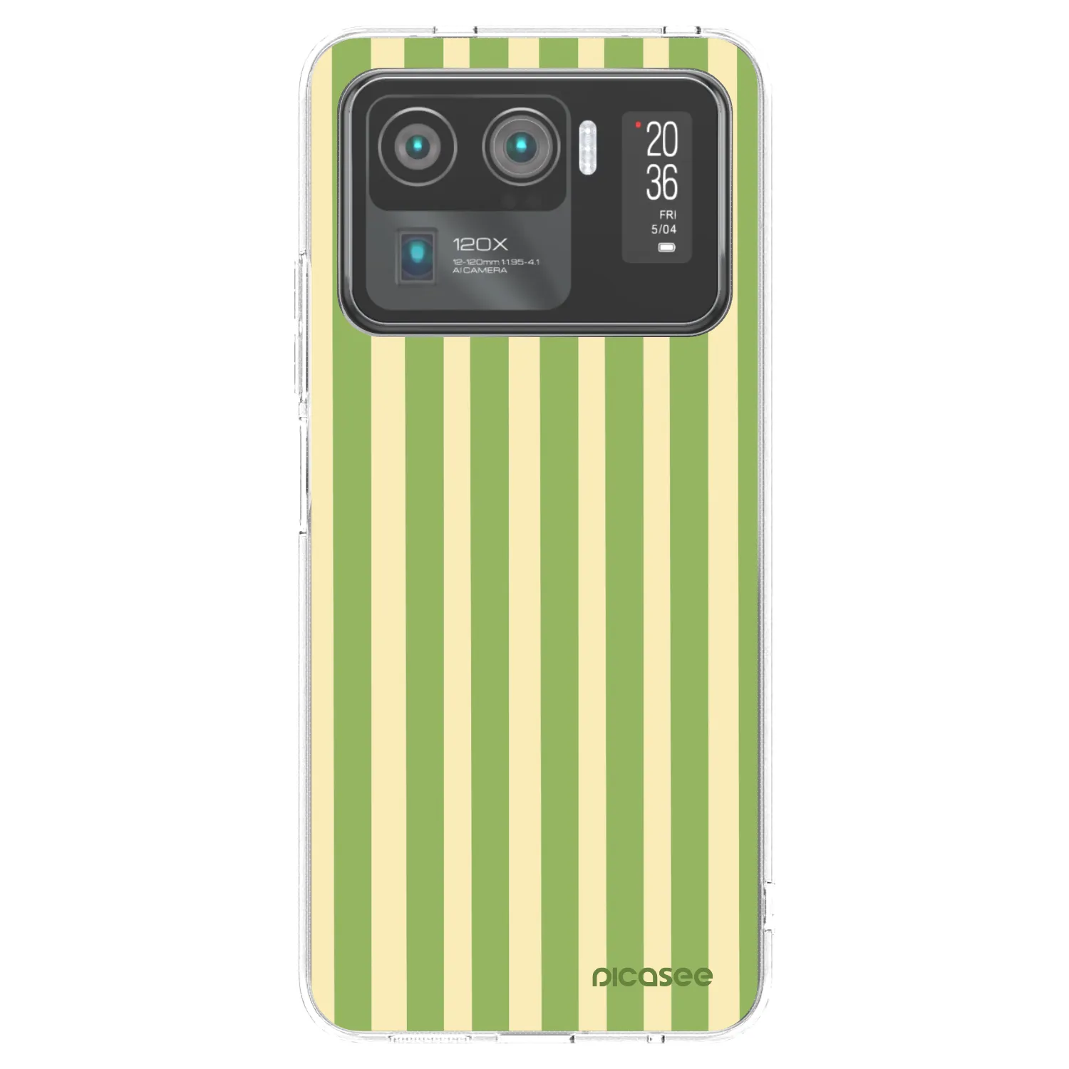 Picasee silikonski prozorni ovitek za Xiaomi Mi 11 Ultra - Lines Matcha