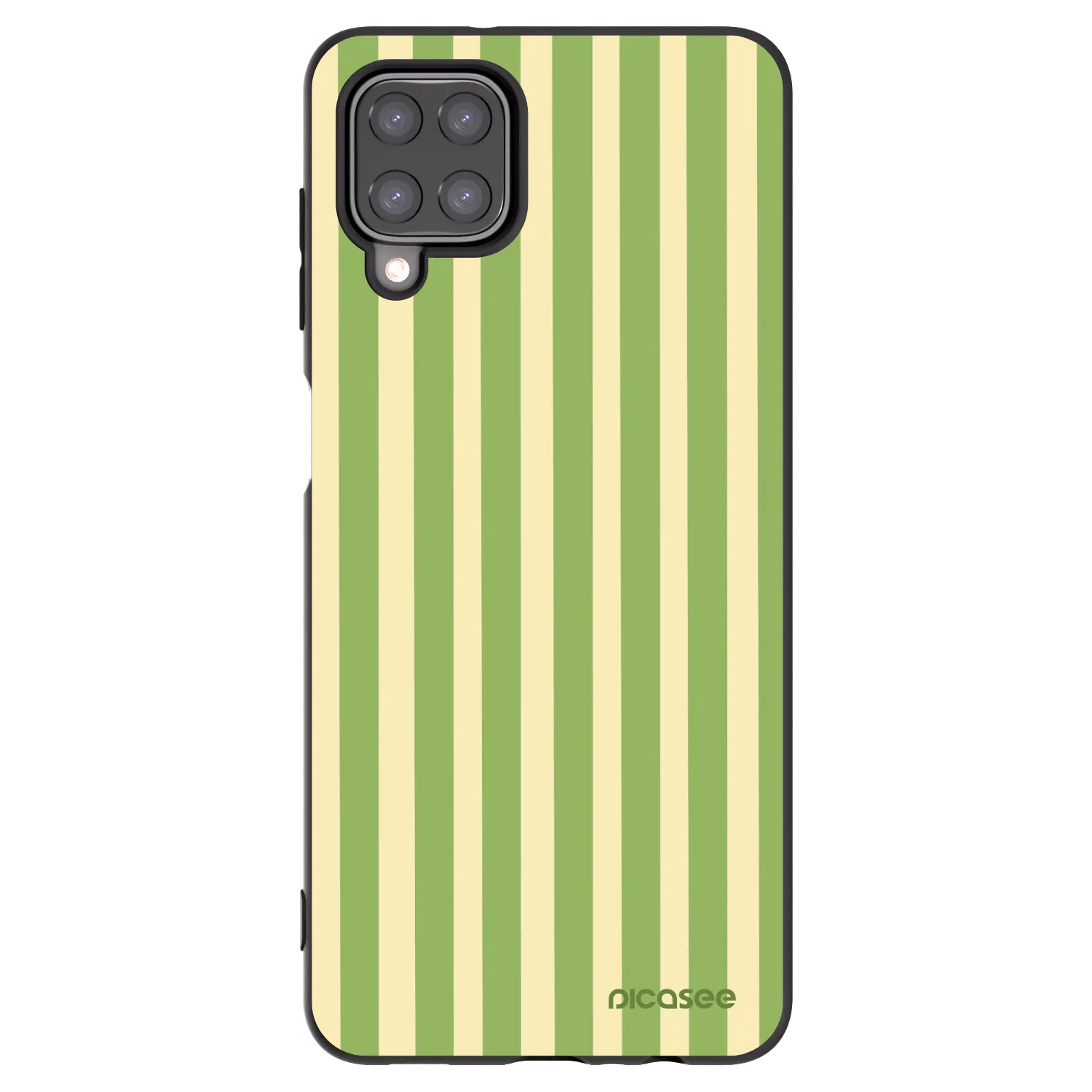 Picasee silikonski črni ovitek za Samsung Galaxy M12 M127F - Lines Matcha