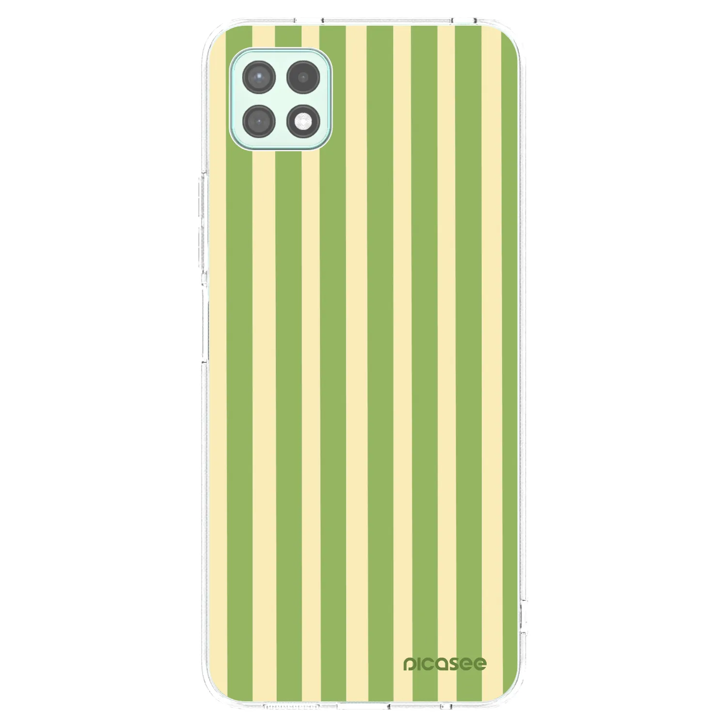 Picasee silikonski prozorni ovitek za Samsung Galaxy A22 A226B 5G - Lines Matcha