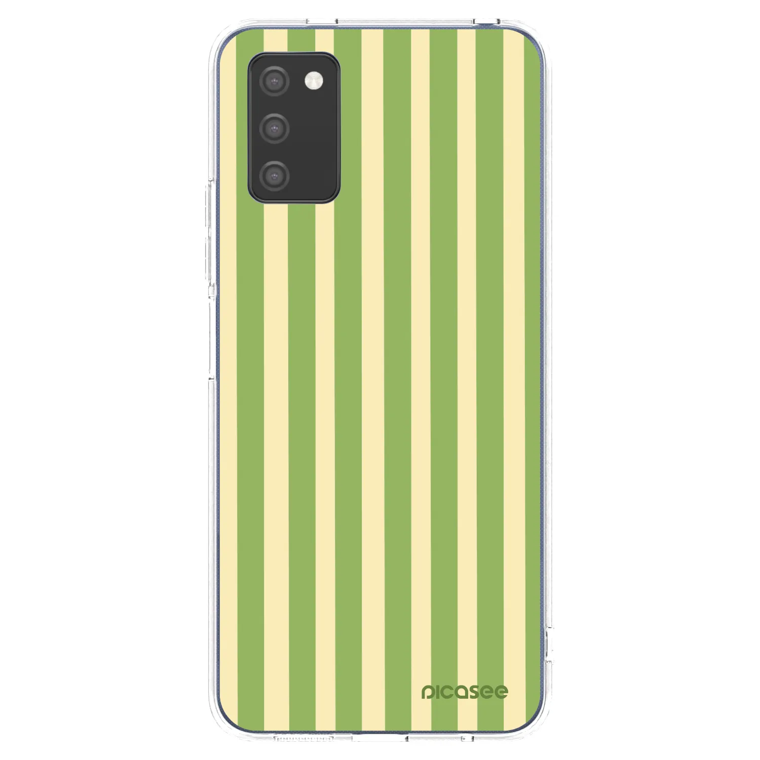 Picasee silikonski prozorni ovitek za Samsung Galaxy A02s A025G - Lines Matcha