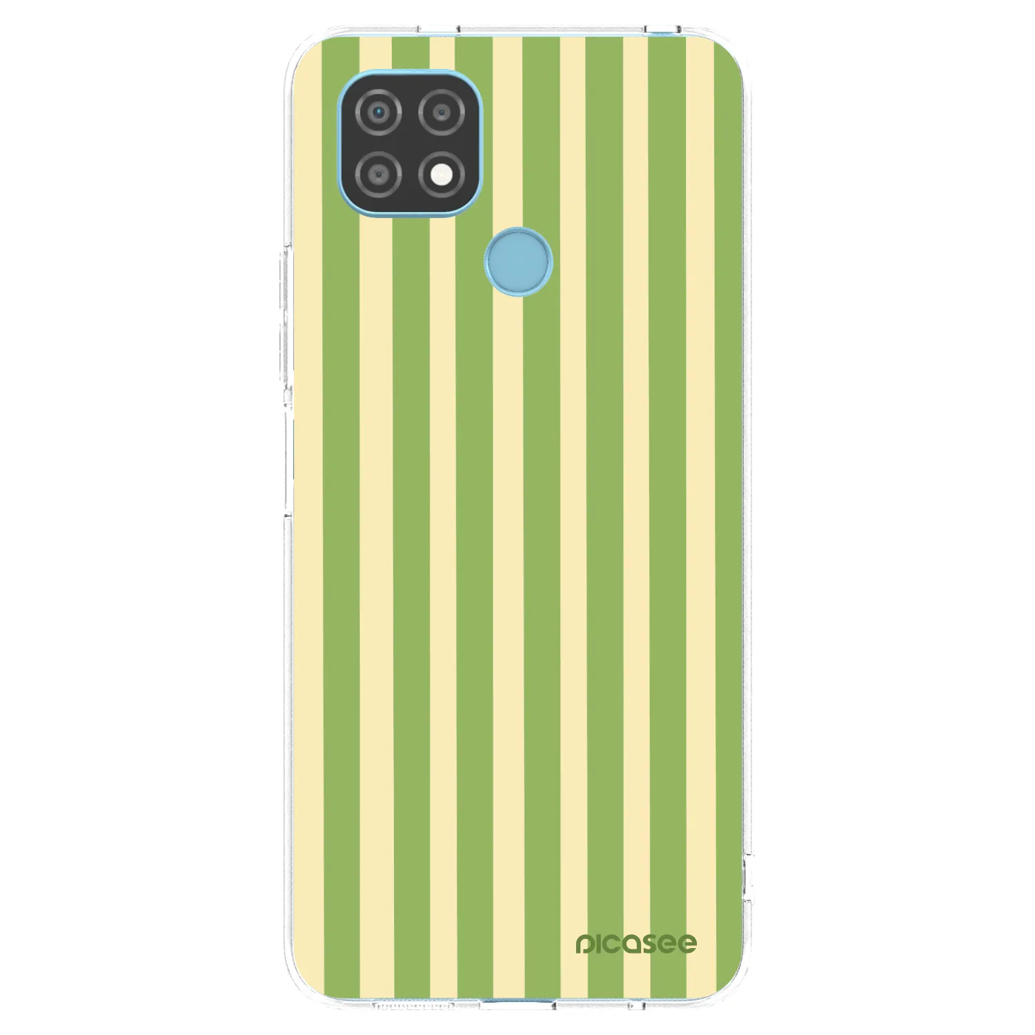 Picasee silikonski prozorni ovitek za Realme C21 - Lines Matcha