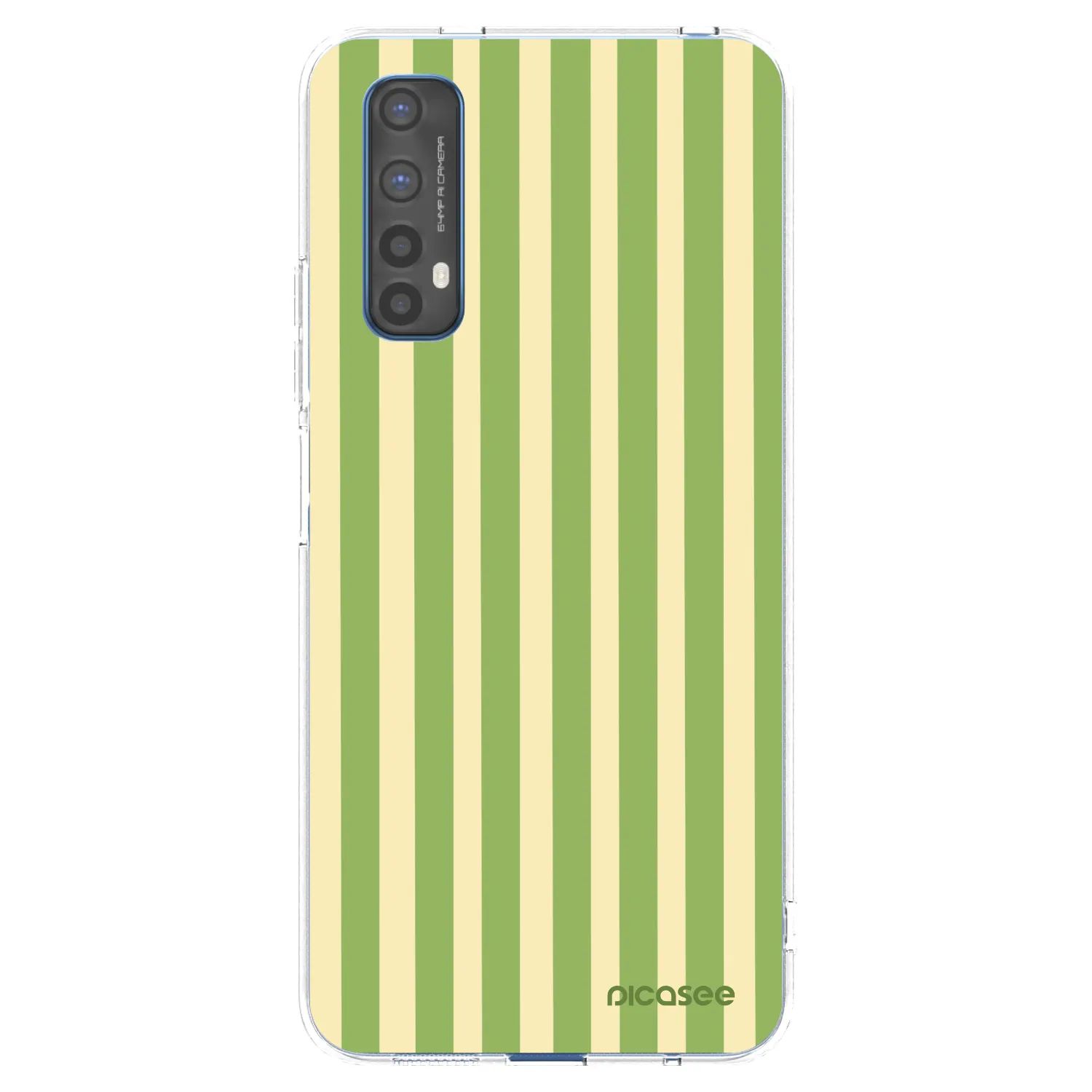 Picasee silikonski prozorni ovitek za Realme 7 - Lines Matcha