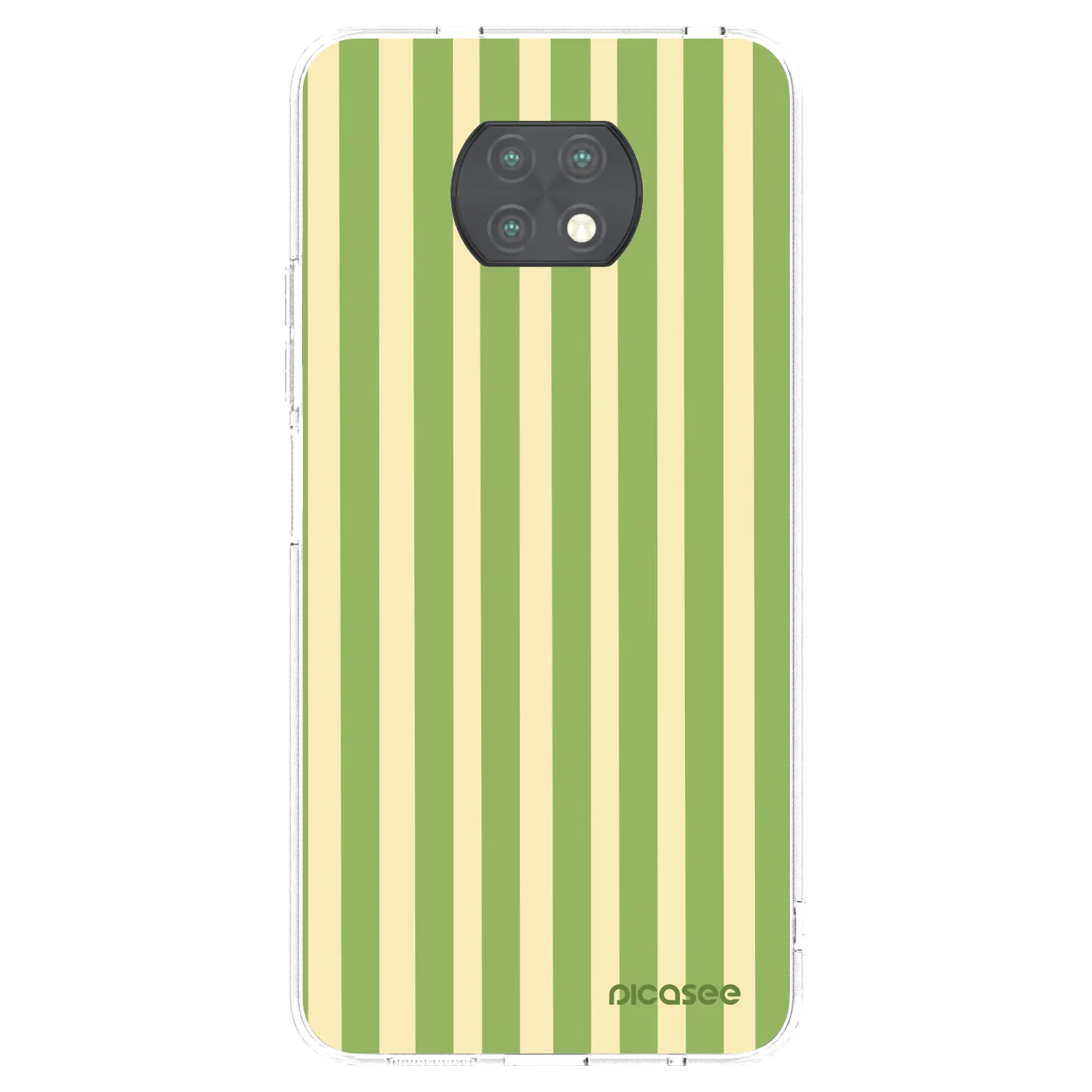 Picasee silikonski prozorni ovitek za Xiaomi Redmi Note 9T - Lines Matcha