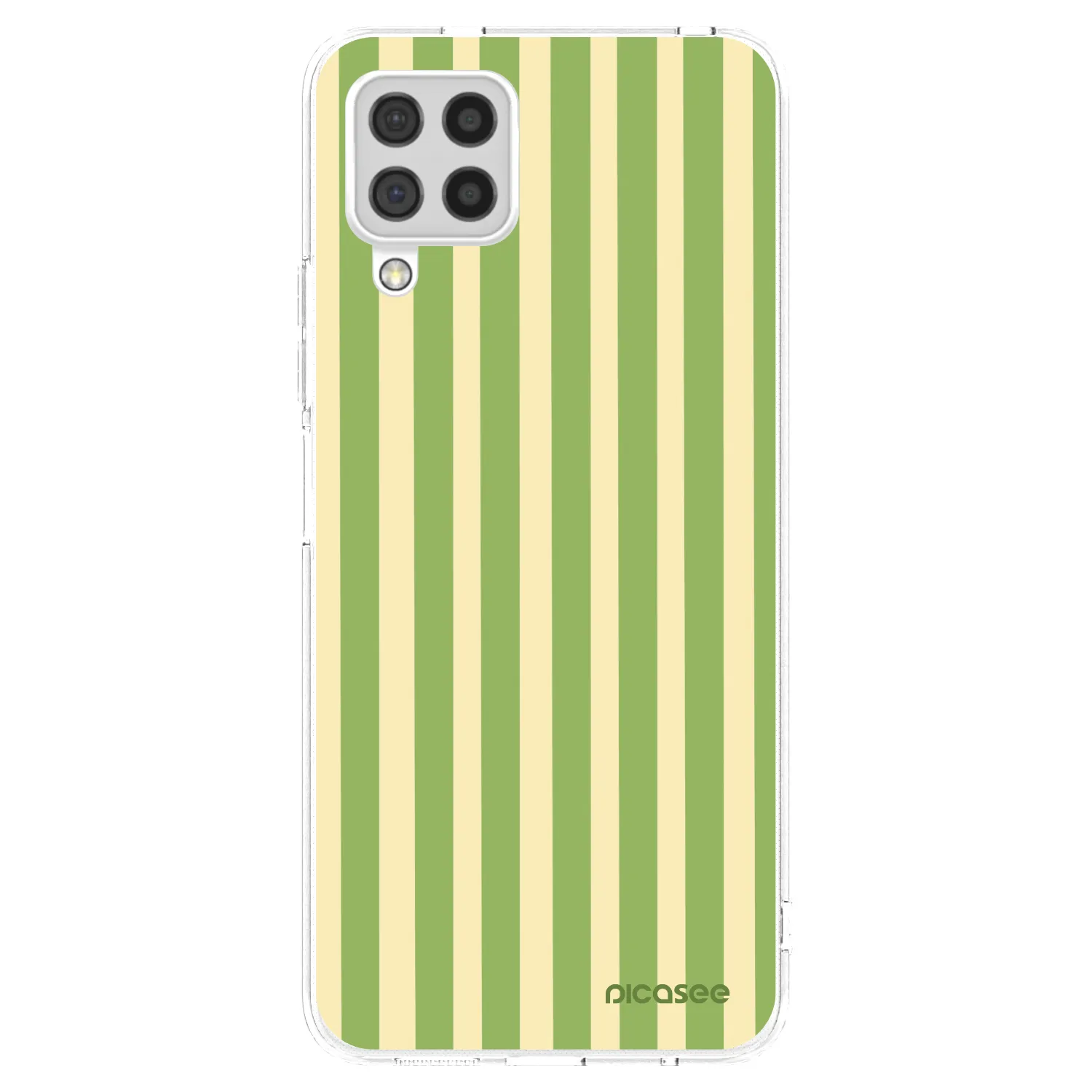 Picasee silikonski prozorni ovitek za Samsung Galaxy A22 A225F 4G - Lines Matcha